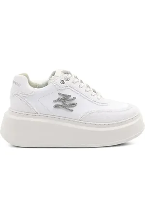 Karl Lagerfeld Loafers i ruskind med logoapplikation