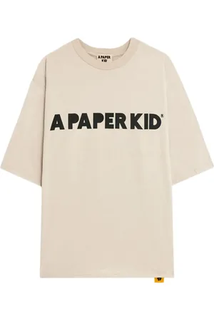A PAPER KID T-shirt med logo