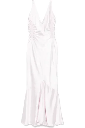 Sportmax Mellemlang kjole i satin-finish