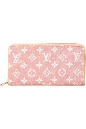 LOUIS VUITTON Lang pung denim med monogram-jacquard og lynlås fra 2021-2023