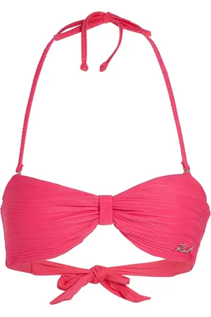 Karl Lagerfeld Ribbet bandeau-bikinitop