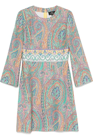 Etro Mellemlang kjole med paisleytryk