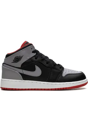 Jordan Air Jordan 1 Mid "Black/Grey/Red" sneakers