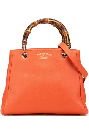 Gucci Lille Bamboo Shopper satchel-taske i kalveskind fra 2000-2015