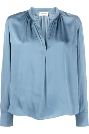 Zadig & Voltaire Tink bluse i satin med kravebånd