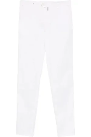 Kiton Logo-patch trousers