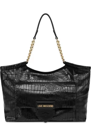 Moschino Tote med krokodilleeffekt