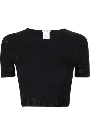 Wolford Halvgennemsigtig cropped tanktop