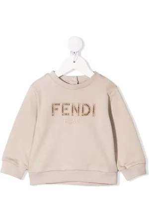 Fendi Langærmet sweatshirt med broderet logo