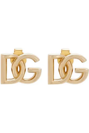 Dolce & Gabbana Polerede øreringe med logoplade