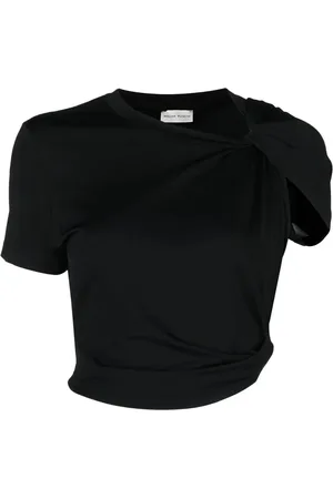 MAGDA BUTRYM Cropped asymmetrisk T-shirt