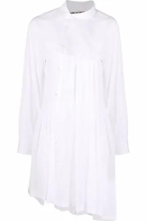 Comme des Garçons Asymmetrisk nederdel med plisseringer