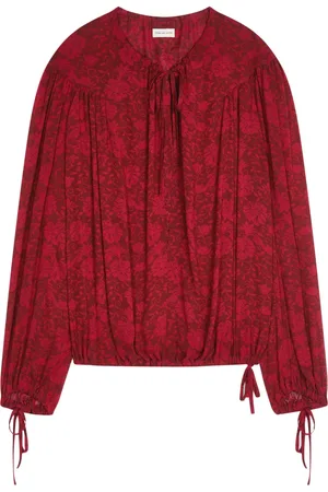 DRIES VAN NOTEN Bluse med blomstertryk
