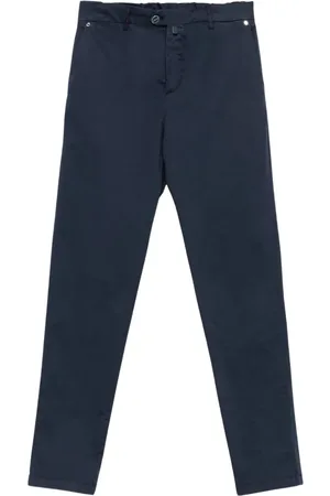 Kiton Logo-patch trousers