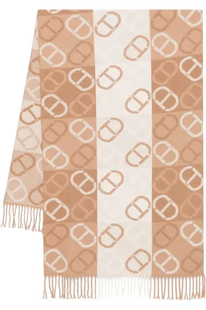 Twin-Set Oval T tørklæde i jacquard