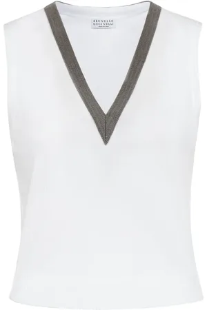Brunello Cucinelli T-shirt med Monili-kæde