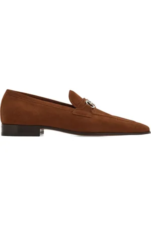 Salvatore Ferragamo Gancini loafers i ruskind