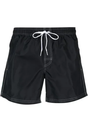 Sundek Stribede badeshorts med logomærke