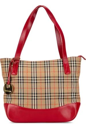 Burberry Haymarket-ternet tote i kanvas fra 2000-2017