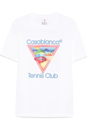 Casablanca T-shirt med Tennis Club Icon