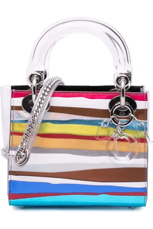 Dior Mini Wang Guangle Lady Dior satchel-taske i PVC og teknisk stof fra 2019-2024