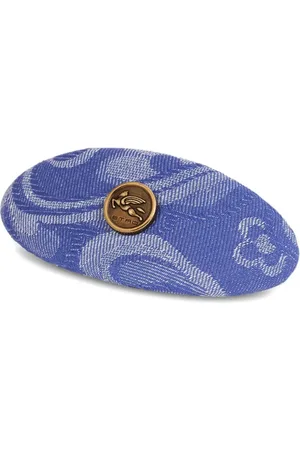 Etro Hårspænde i denim og jacquard