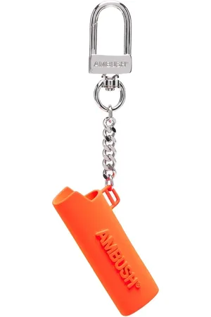 AMBUSH Logopræget nøglering med lighter-etui
