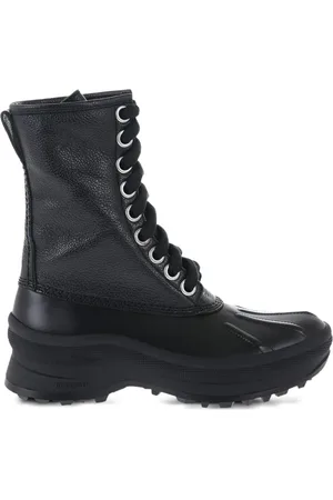 Jil Sander Combat-støvler i læder