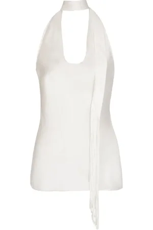 Balmain Silketop med halterneck