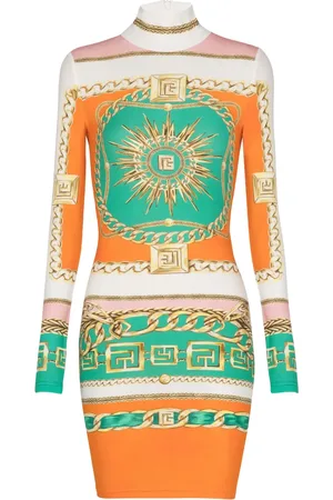 Balmain Bodycon-kjole med grafisk tryk