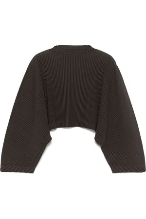 Issey Miyake T-shirt med plisseret effekt