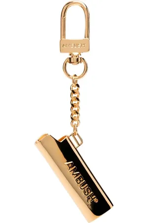 AMBUSH Nøglering i messing med lighter-etui