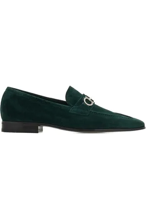 Salvatore Ferragamo Gancini loafers i ruskind