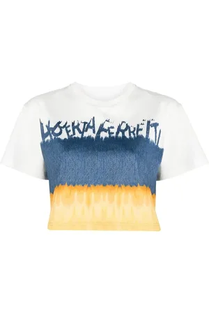 Alberta Ferretti T-shirt med batiktryk
