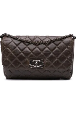 CHANEL Quiltet Boy Flap skuldertaske i kalveskind fra 2012