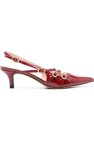 Twin-Set 50 mm lakerede pumps med spænderem