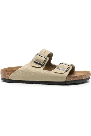 Birkenstock Arizona sandaler i grynet læder