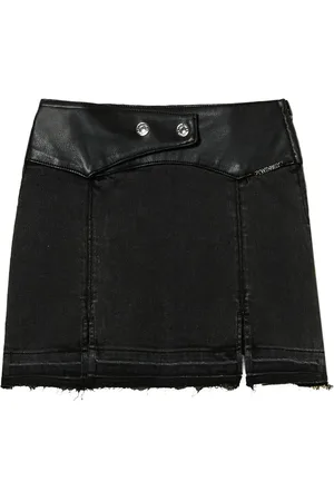 Twin-Set Kort denimnederdel med slids