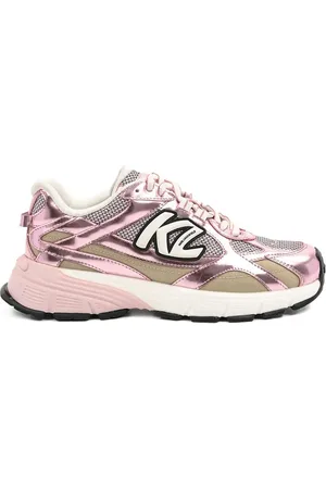 Karl Lagerfeld Loafers i ruskind med logoapplikation
