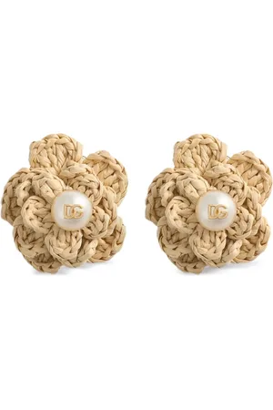 Dolce & Gabbana øreringe med blomsterdetalje