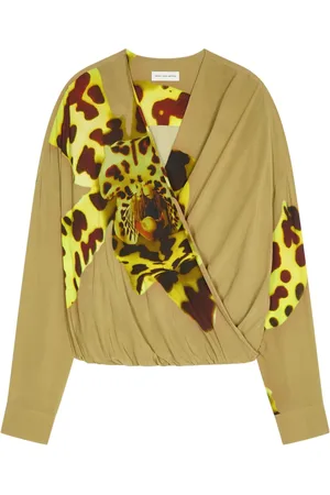 DRIES VAN NOTEN Draperet top
