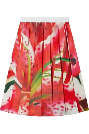 Tory Burch Plisseret nederdel med blomstertryk