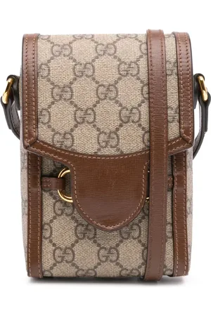 Gucci Mini GG Supreme Horsebit 1955 crossbody-taske fra 2016-2024