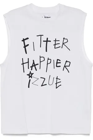 Izzue Vest med grafisk tryk