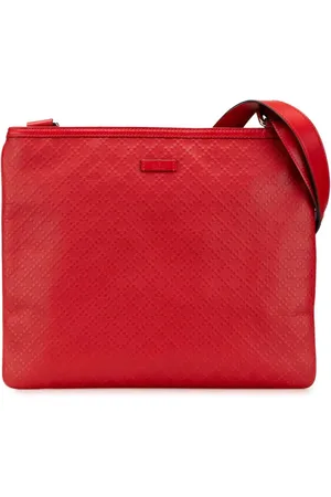 Gucci Diamante Hilary Lux crossbody-taske i læder fra 2000-2015