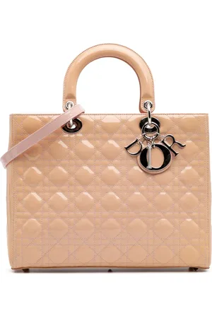 Dior Stor lakeret Cannage Lady Dior satchel-taske fra 2015