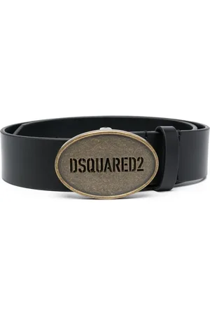 Dsquared2 Læderbælte med logospænde