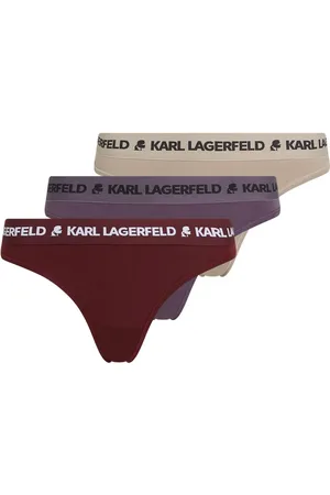 Karl Lagerfeld G-streng med logotryk (pakke med tre)