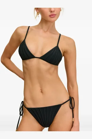Cult Gaia Trekantet bikinitop med plisseringer