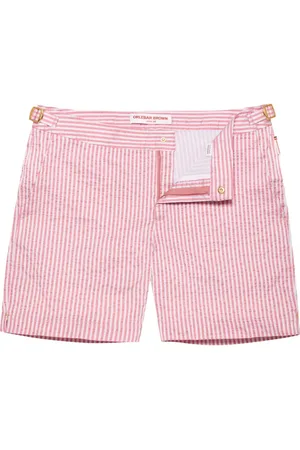 Orlebar Brown Bulldog badeshorts i stribet jacquard